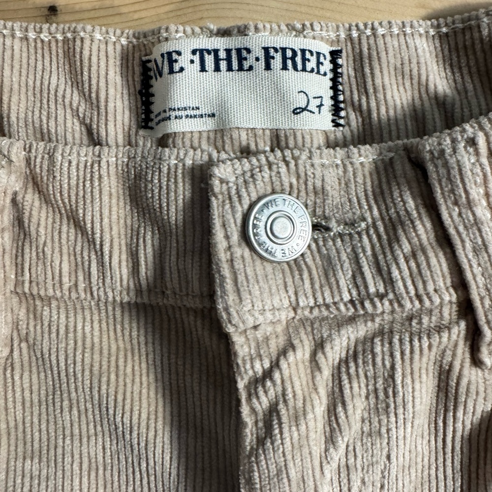 WE THE FREE Beige Corduroy PANTS